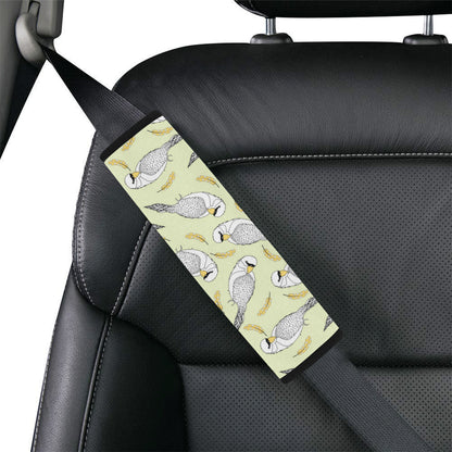 Parakeet Pattern Print Design A03 Car Seat Belt Cover