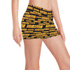 Bitcoin Pattern Print Design DO03 Yoga Shorts