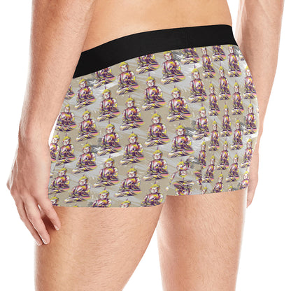 Buddha Pattern Print Design 07 Men's Boxer Briefs