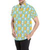 Christian Pattern Print Design 02 Men's Short Sleeve Button Up Shirt