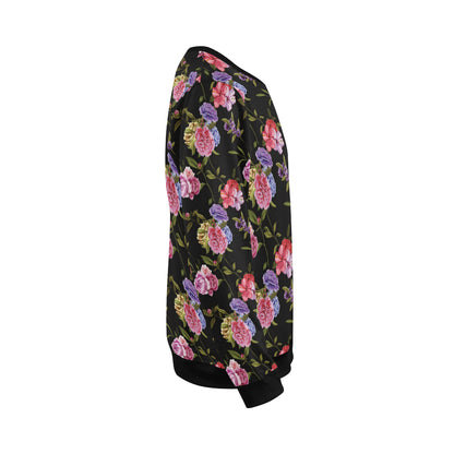 Carnations Pattern Print Design CN05 Men Long Sleeve Sweatshirt