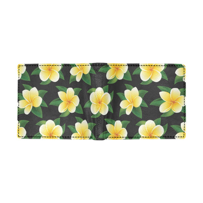 Plumeria Pattern Print Design A03 Men's ID Card Wallet