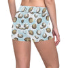 Coconut Pattern Print Design CN01 Yoga Shorts