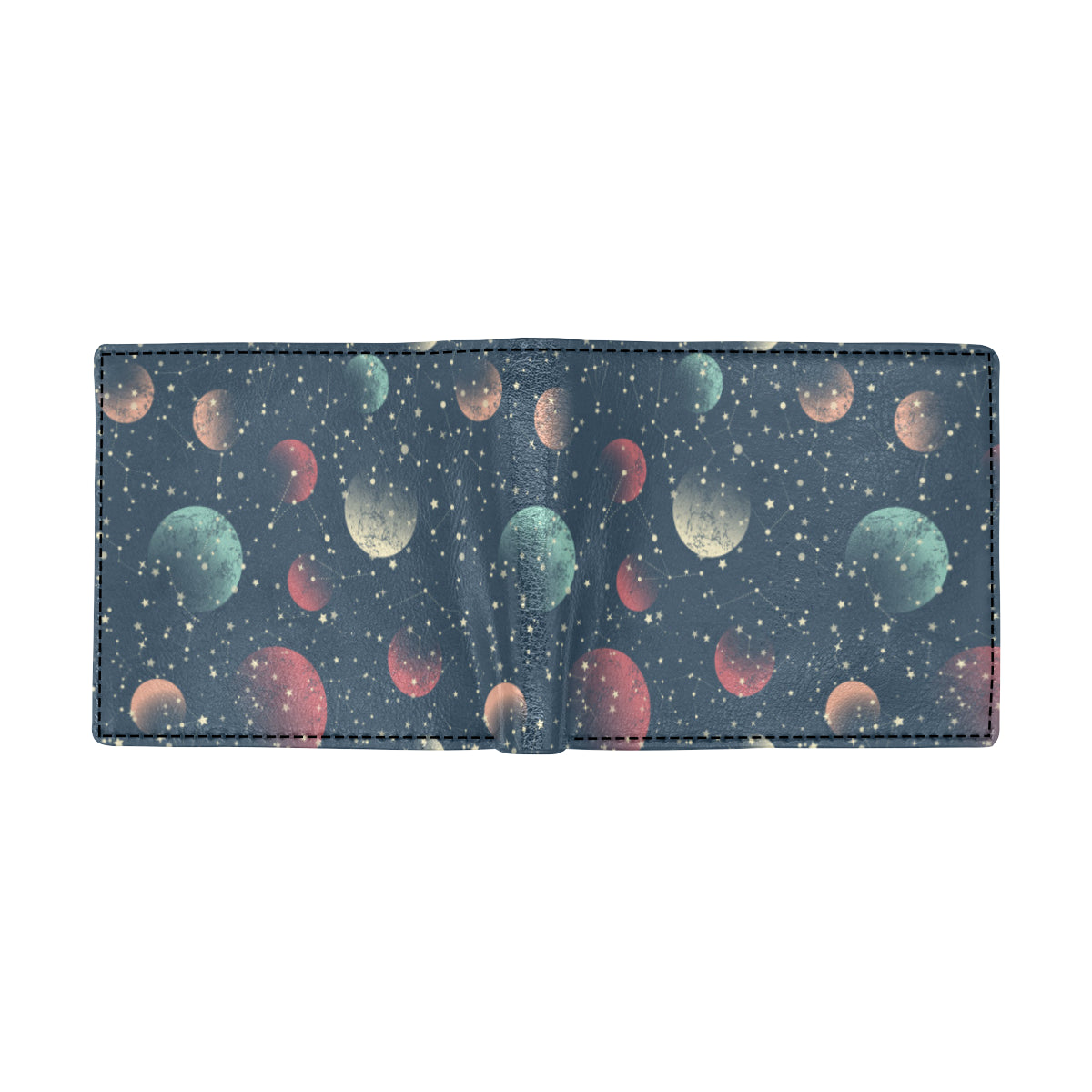 Cosmic Pattern Print Design 04 Men's ID Card Wallet