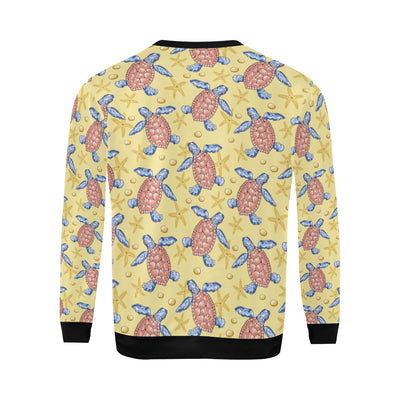 Sea Turtle Pattern Print Design T06 Men Long Sleeve Sweatshirt