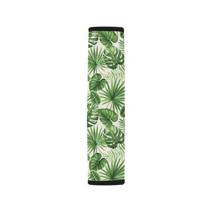 Palm Leaf Pattern Print Design A01 Car Seat Belt Cover