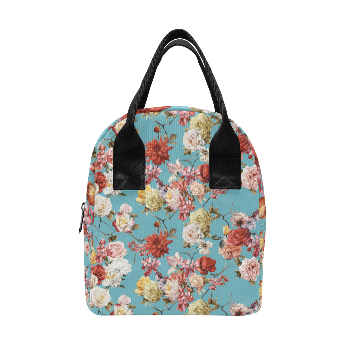 Summer Floral Pattern Print Design SF05 Insulated Lunch Bag