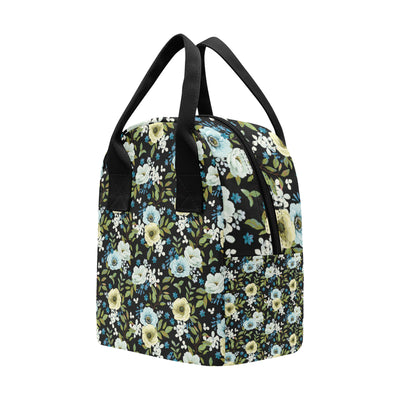 Anemone Pattern Print Design AM03 Insulated Lunch Bag