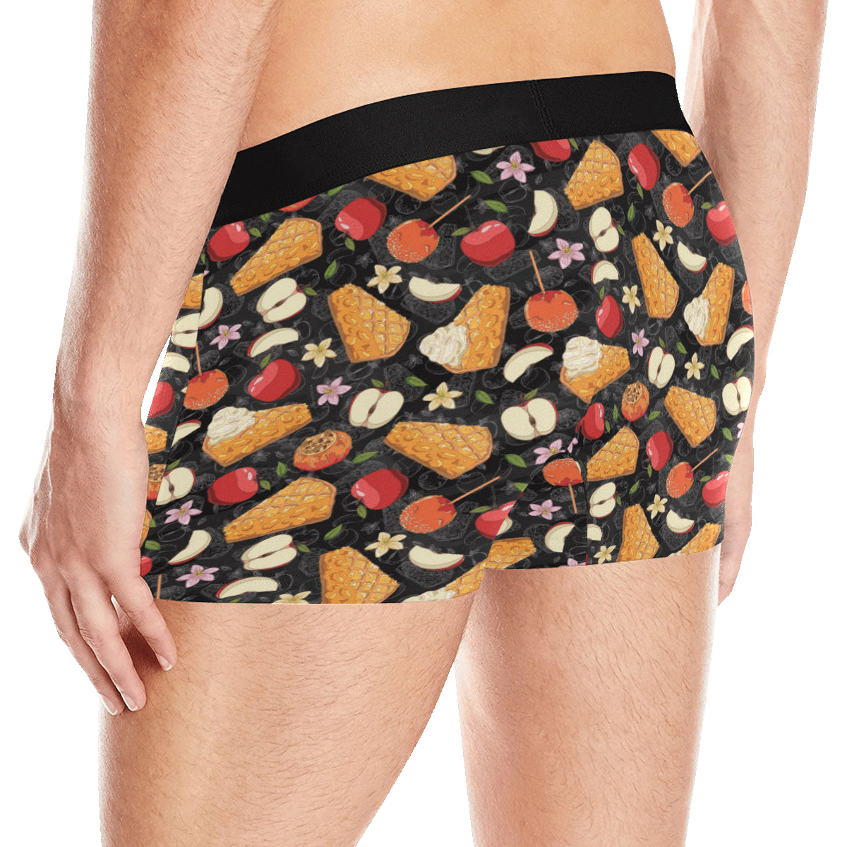 Apple Pie Pattern Print Design 01 Men's Boxer Briefs