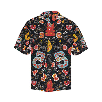 Number Pattern Print Design A03 Men's Hawaiian Shirt