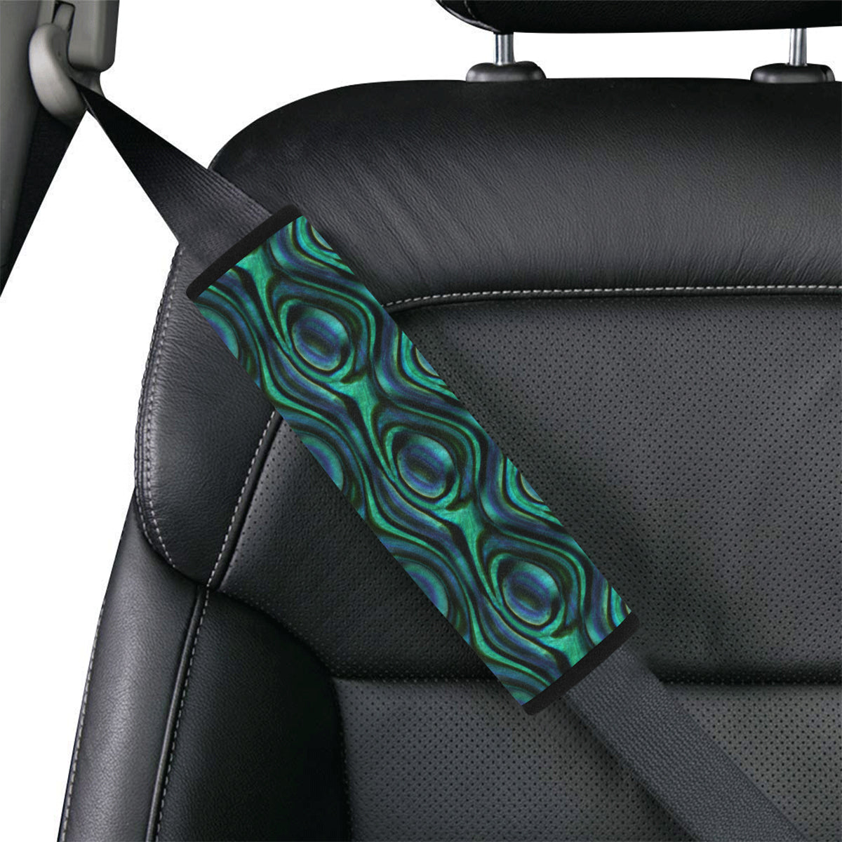 Abalone Pattern Print Design 01 Car Seat Belt Cover