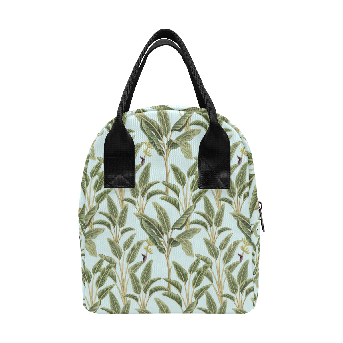Banana Leaf Pattern Print Design BL03 Insulated Lunch Bag