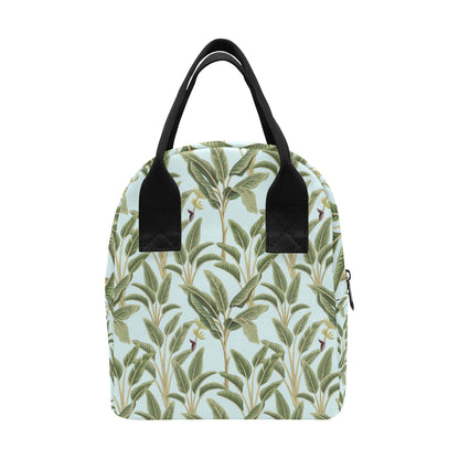 Banana Leaf Pattern Print Design BL03 Insulated Lunch Bag