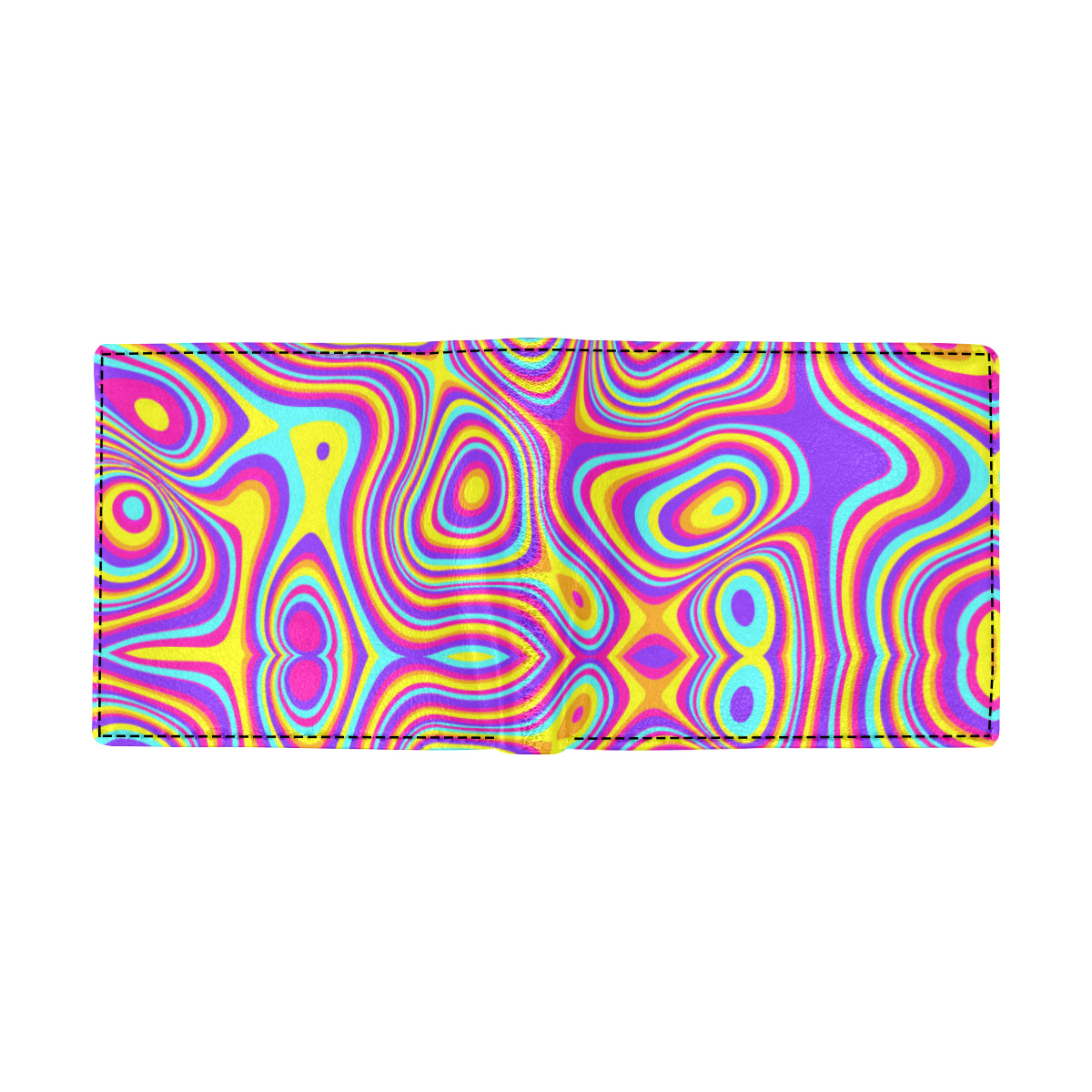 Liquid Pattern Print Design 06 Men's ID Card Wallet