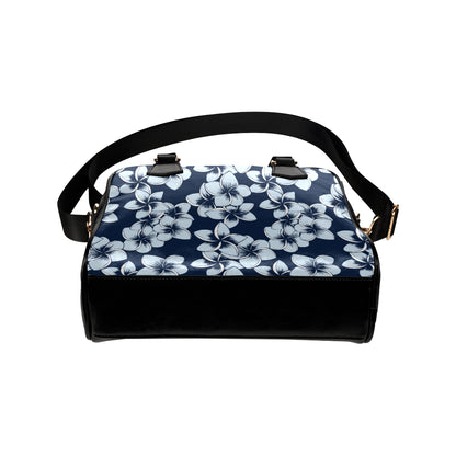 Plumeria Pattern Print Design A02 Shoulder Handbag