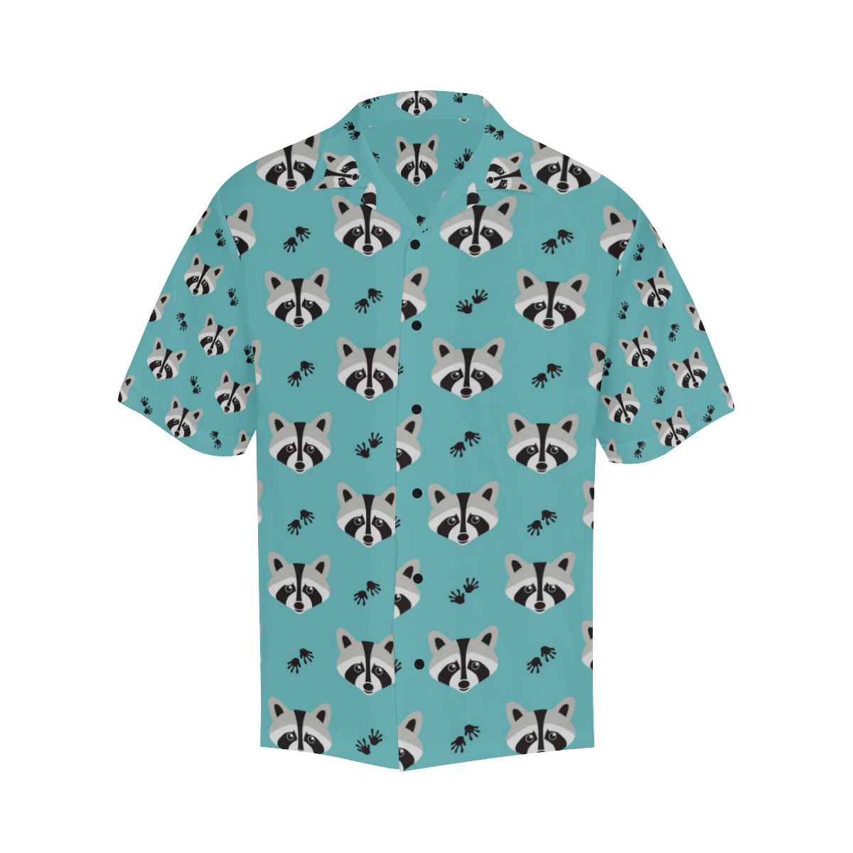 Raccoon Pattern Print Design A01 Men's Hawaiian Shirt