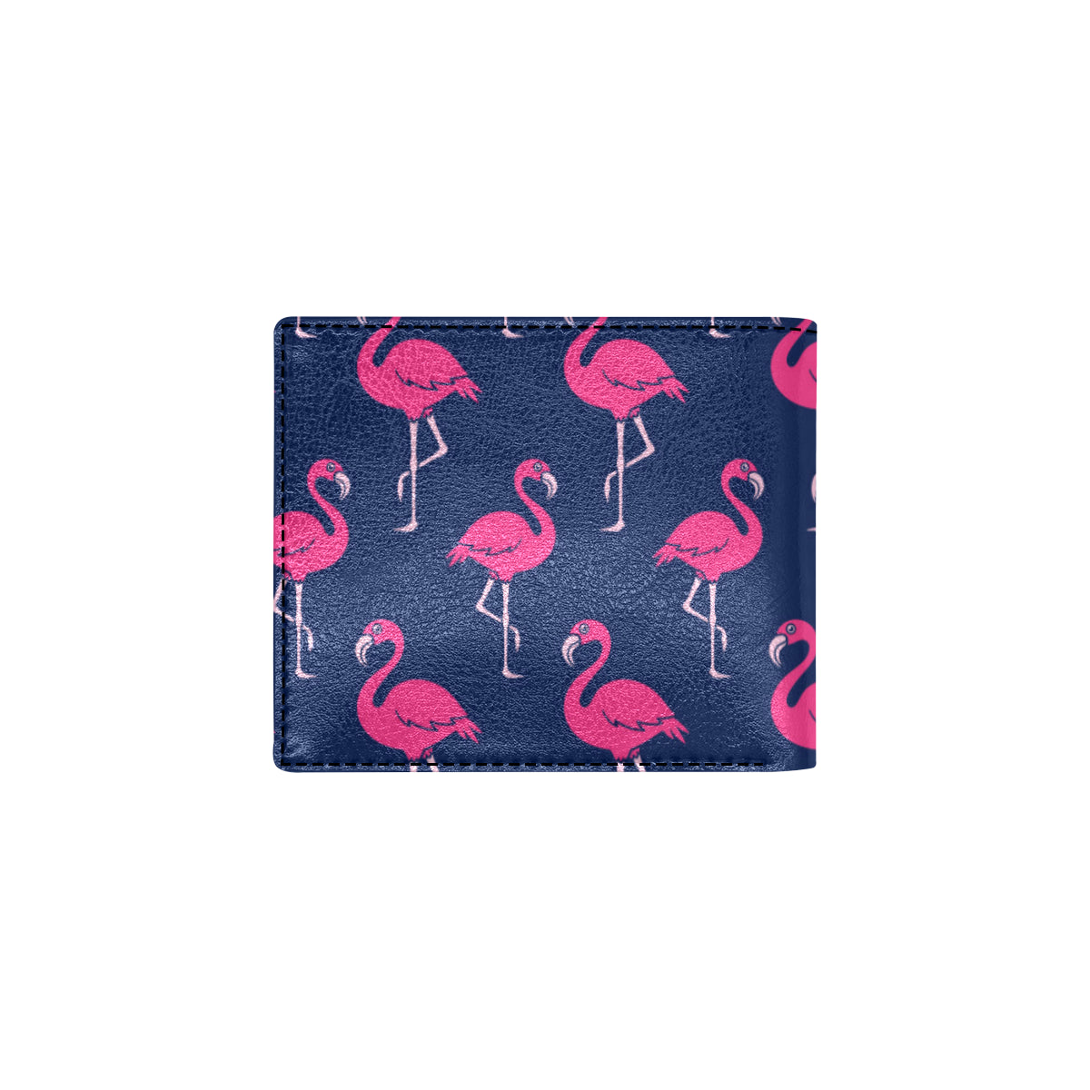 Pink Flamingo Pattern Men's ID Card Wallet