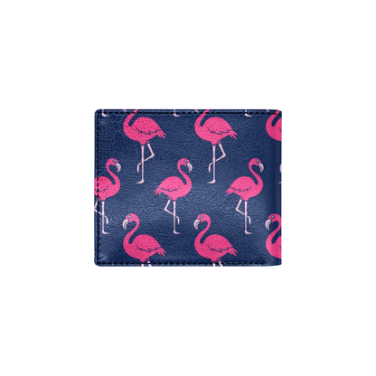 Pink Flamingo Pattern Men's ID Card Wallet