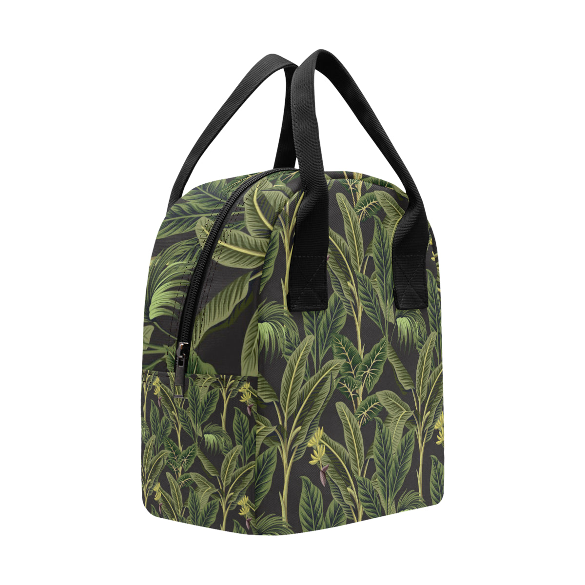 Banana Leaf Pattern Print Design BL04 Insulated Lunch Bag