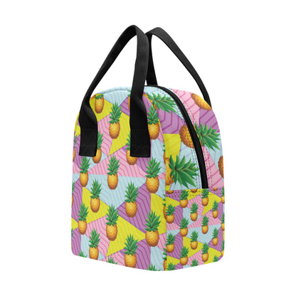 Pineapple Pattern Print Design PP05 Insulated Lunch Bag