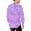 Psychedelic Trippy Mushroom Print Men's Long Sleeve Shirt