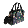 Llama Cactus Pattern Print Design 012 Shoulder Handbag