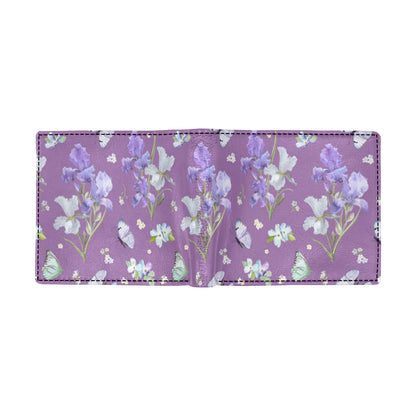 Iris Pattern Print Design IR09 Men's ID Card Wallet