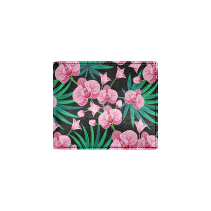 Orchid Pink Pattern Print Design OR06 Men's ID Card Wallet