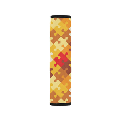 Puzzle Pattern Print Design A01 Car Seat Belt Cover