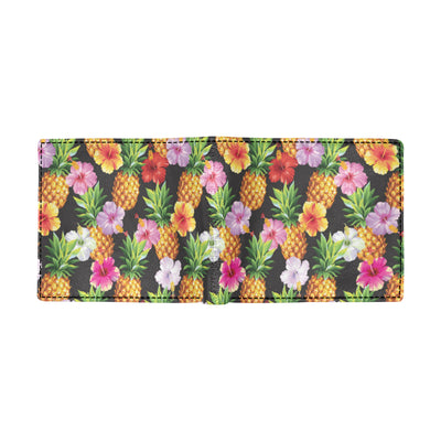 Pineapple Hibiscus Men's ID Card Wallet