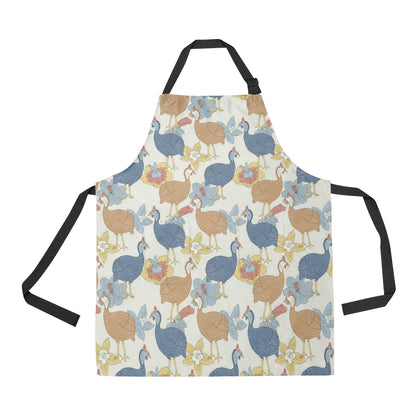 Guinea Fowl Pattern Print Design 01 Apron with Pocket