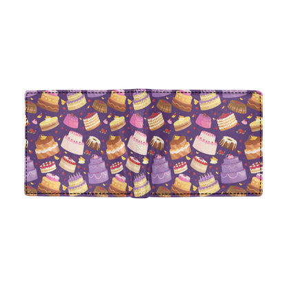 Cake Pattern Print Design 05 Men's ID Card Wallet