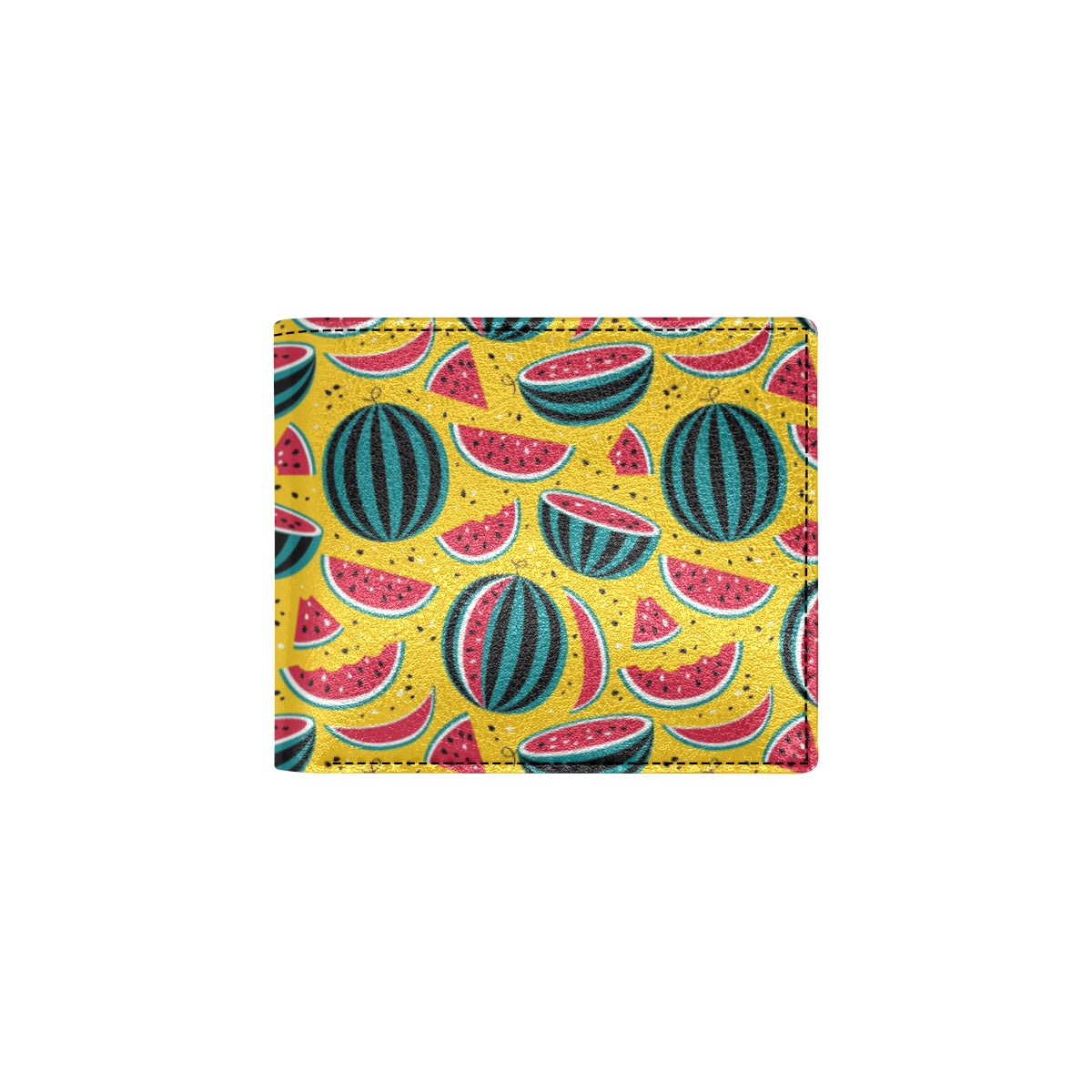 Watermelon Pattern Print Design WM02 Men's ID Card Wallet