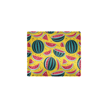 Watermelon Pattern Print Design WM02 Men's ID Card Wallet