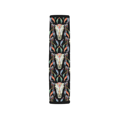 Buffalo Head Boho Style Pattern Print Design 01 Car Seat Belt Cover