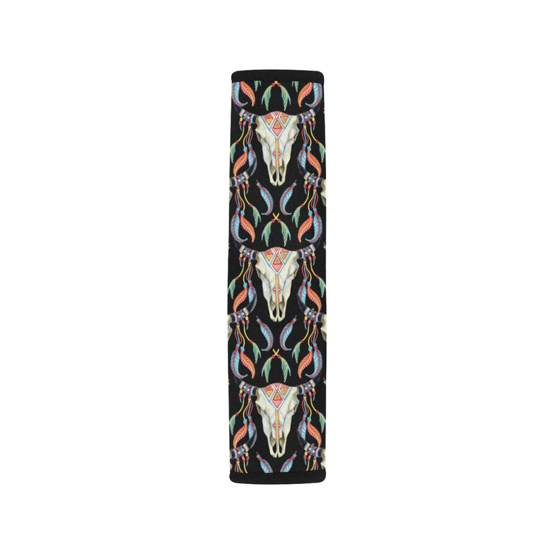 Buffalo Head Boho Style Pattern Print Design 01 Car Seat Belt Cover