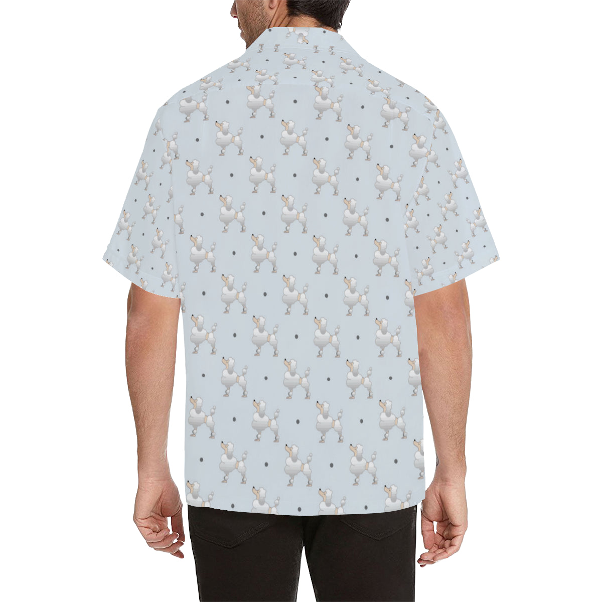 Poodle Pattern Print Design A05 Men's Hawaiian Shirt