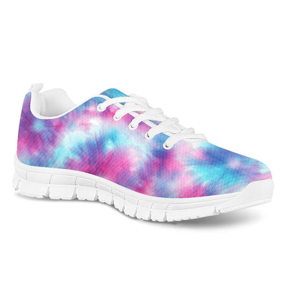 Tie Dye Blue Pink Women Sneakers Shoes