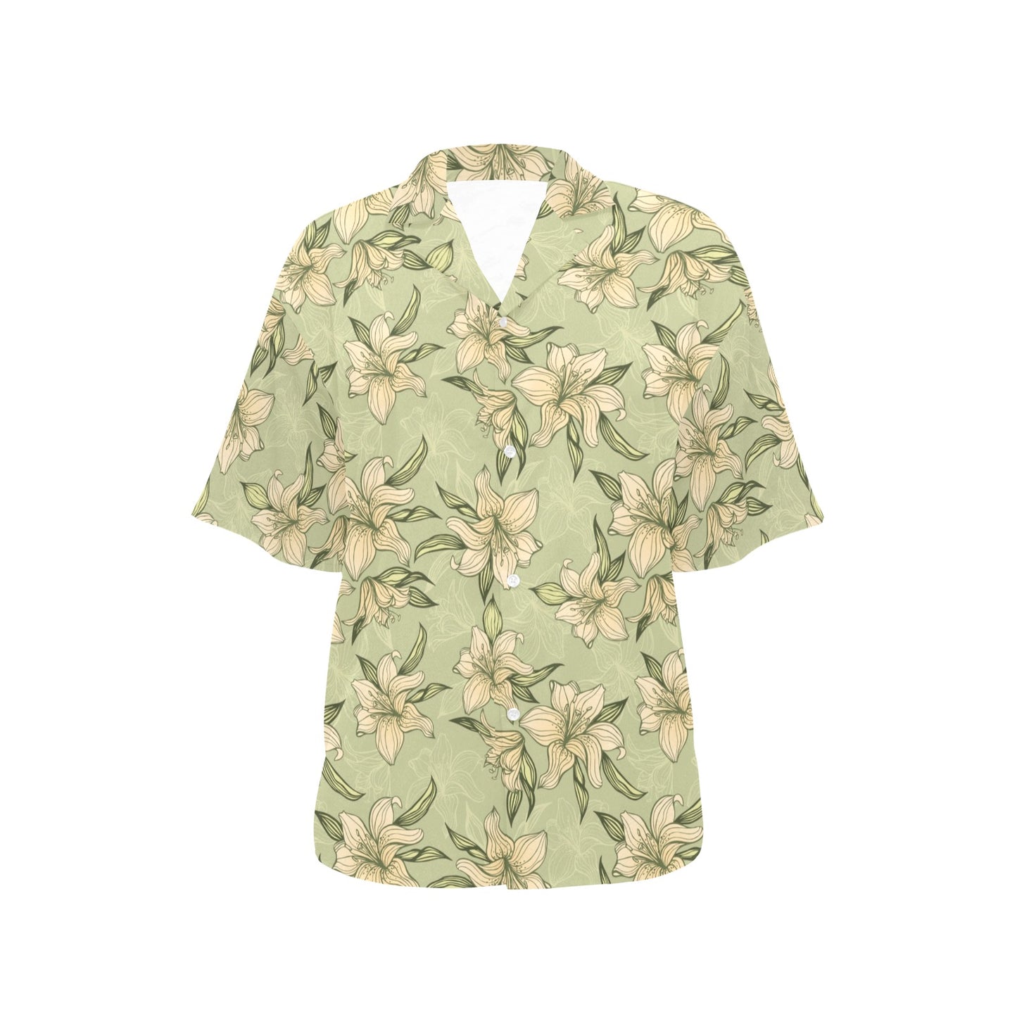 Lily Pattern Print Design LY06 Women's Hawaiian Shirt