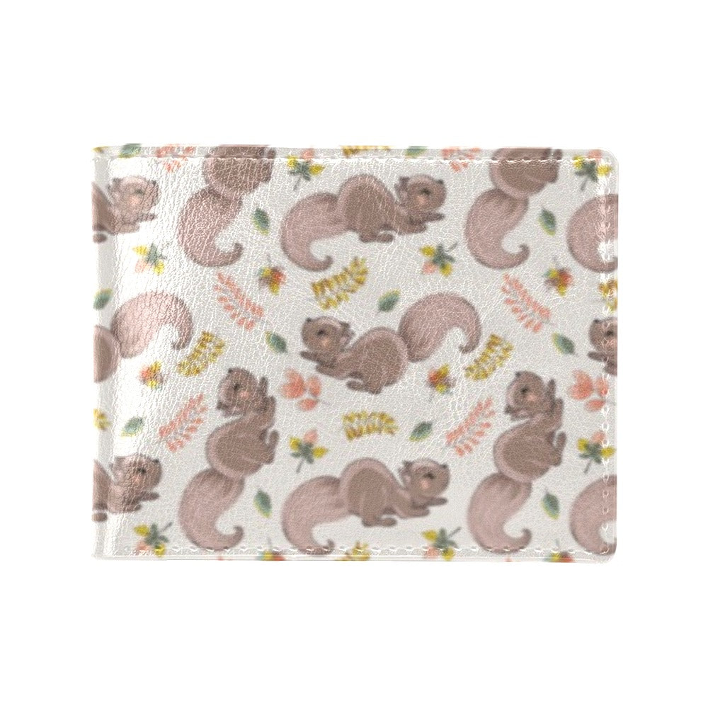 Squirrel Print Design LKS307 Men's ID Card Wallet