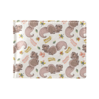 Squirrel Print Design LKS307 Men's ID Card Wallet