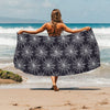 Spider Web Print Design LKS303 Beach Towel 32" x 71"