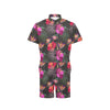 Hibiscus Pattern Print Design HB014 Men's Romper