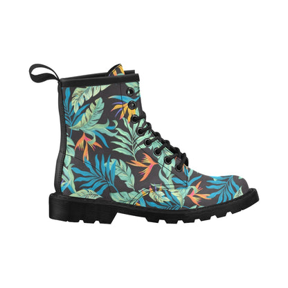 Tropical Palm Leaves Hawaiian Flower Women's Boots