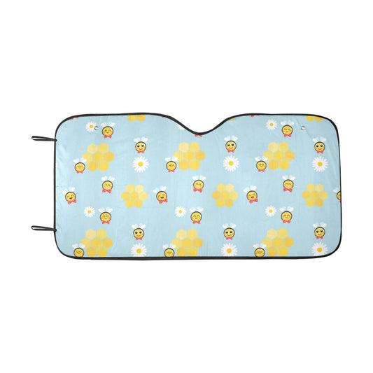 Bee Cute Print Design LKS304 Car front Windshield Sun Shade