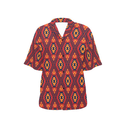 Navajo Pattern Print Design A03 Women's Hawaiian Shirt