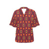 Navajo Pattern Print Design A03 Women's Hawaiian Shirt