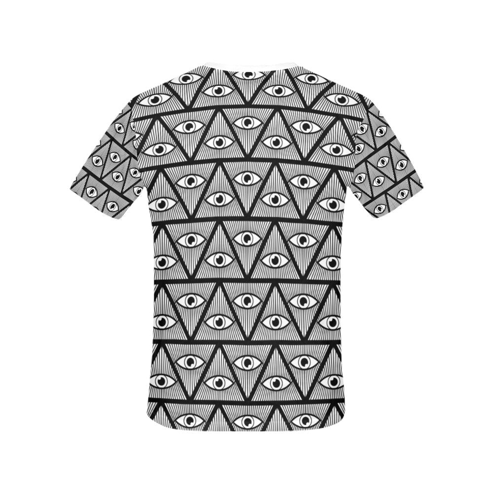 Third Eye Pattern Print Design LKS304 Women's  T-shirt