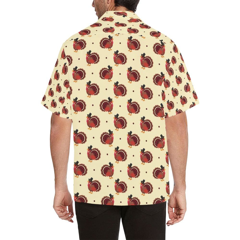 Thanksgiving Print Design LKS3010 Men's Hawaiian Shirt