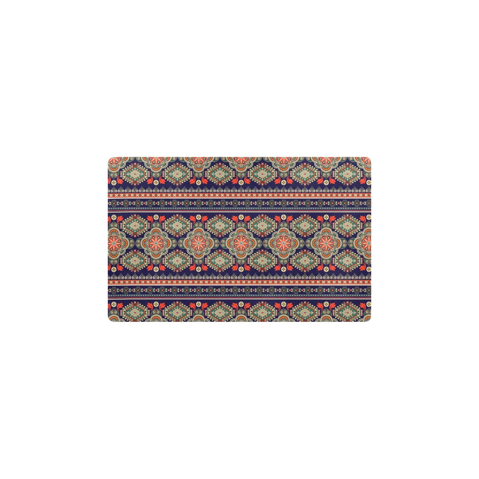 Ethnic Geometric Print Pattern Kitchen Mat